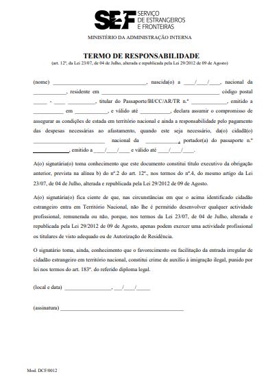 Modelo de Carta Convite Portugal